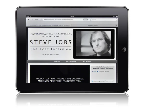 "Steve Jobs. Intervista persa "sito ufficiale del film — Foto Stock
