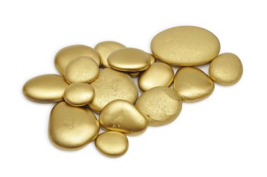 Golden stones clipart