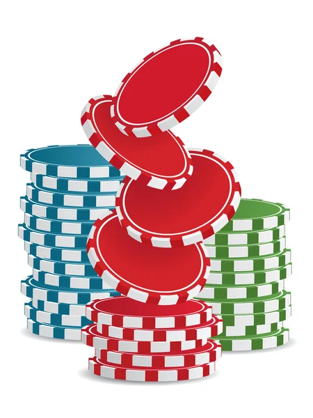 stock vector Vector casino chips