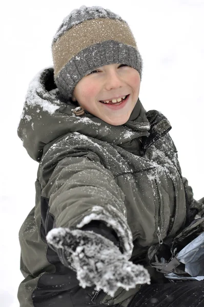 Outdoor portrait of a boy — Stock Photo, Image