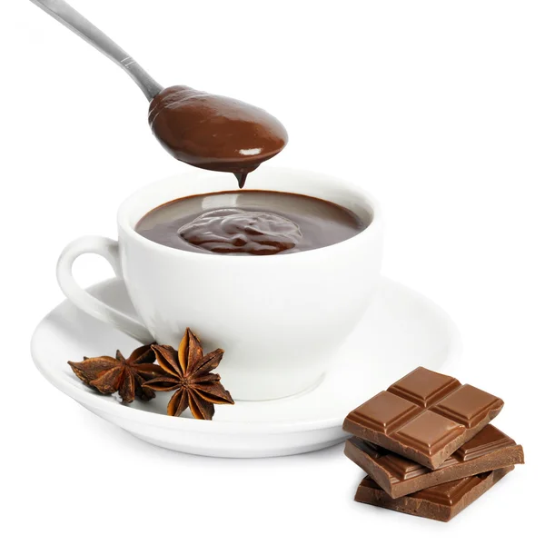 Taza de chocolate caliente —  Fotos de Stock