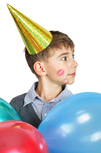 Niño con globos — Foto de Stock