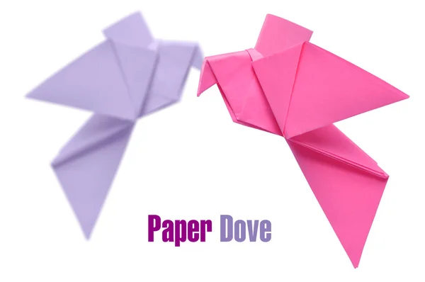Origami doves — Stock Photo, Image