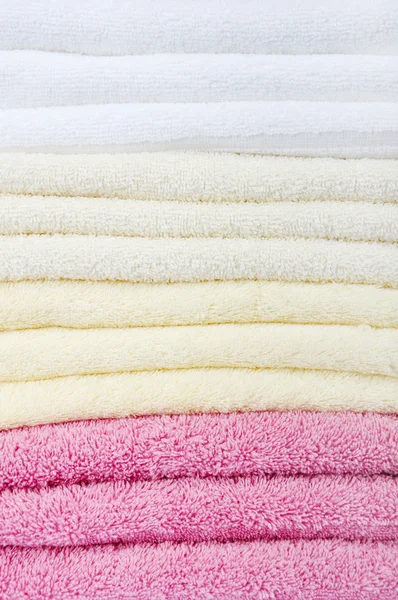 Kolorowe ręczniki zbliżenie — Zdjęcie stockowe