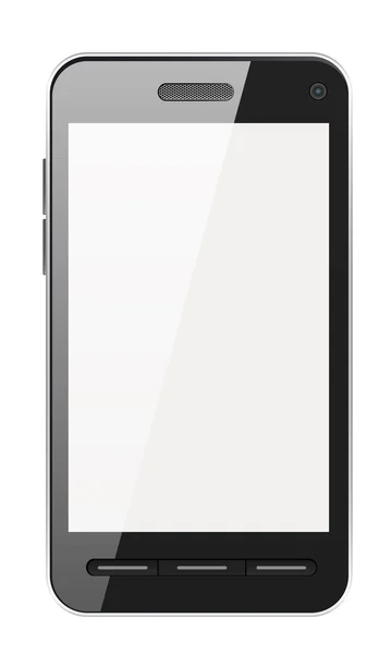 Czarny smartphone — Zdjęcie stockowe