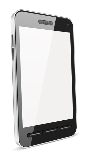 Czarny smartphone — Zdjęcie stockowe