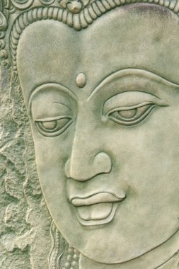 Buddha face, Thai fresco clipart