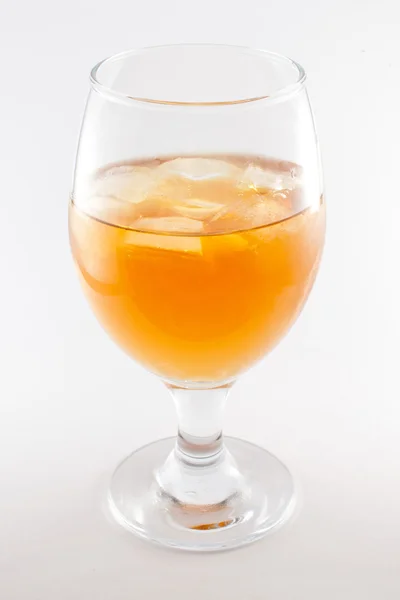 Whisky with ice in a glass — Stock Photo, Image
