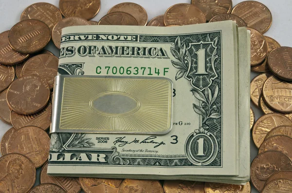 Доларах і центах — стокове фото