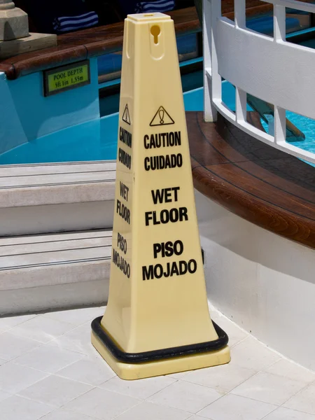 Stock image Wet floor sign