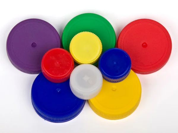 Plastic caps — Stock Photo, Image