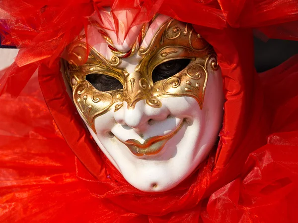 Rød maske - Stock-foto