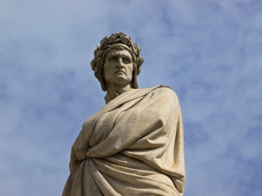 Statue of dante clipart