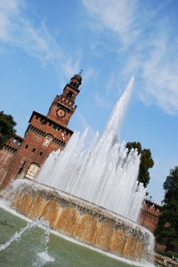 Sforza castle, Milan clipart