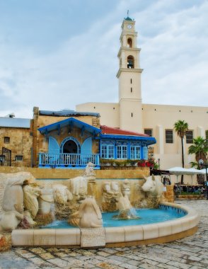 Fountain in Jaffa clipart