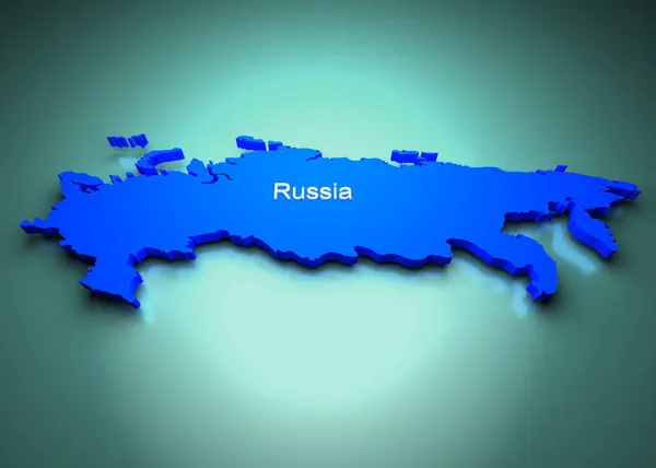 Russland Karte — Stockfoto