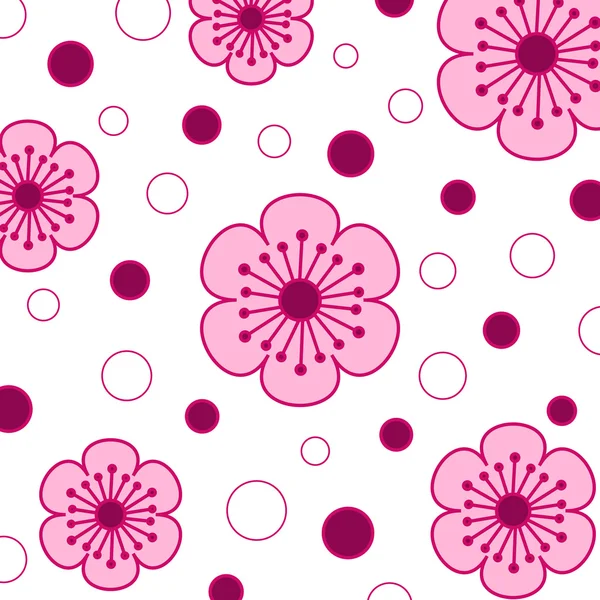 粉红色的花卉图案 — 图库照片