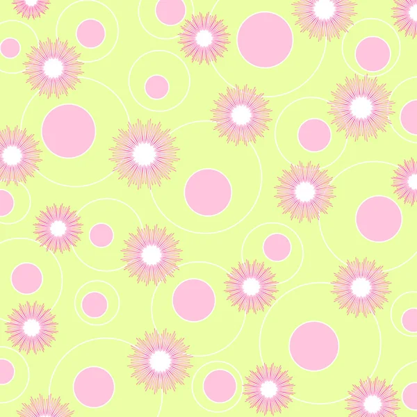Blumen und Kreise — Stockfoto