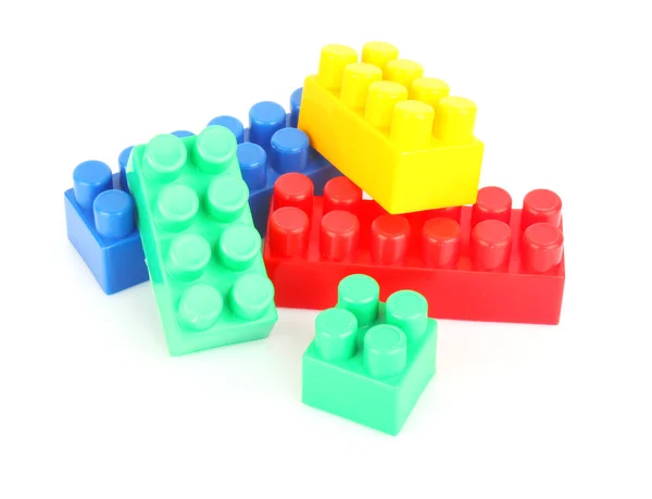 Ladrillos de juguete plástico — Foto de Stock