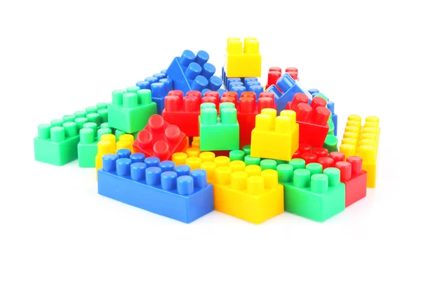 Caramizi de jucărie din plastic — Fotografie, imagine de stoc
