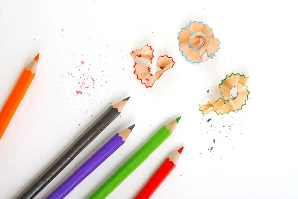 Paper with pencils — Stock Photo, Image