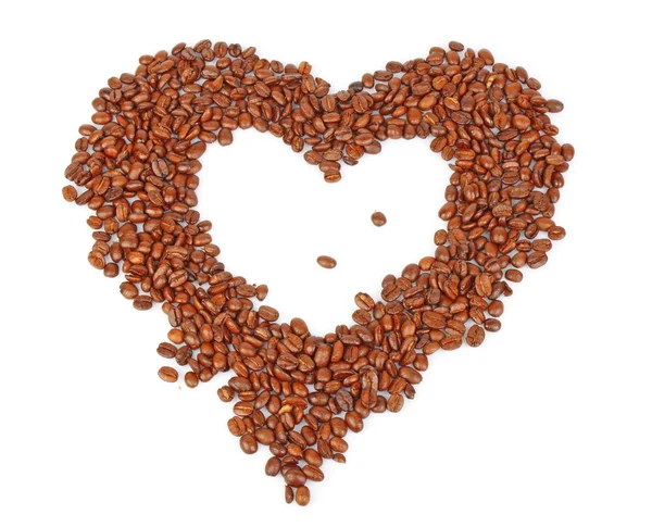 コーヒー豆の心 — ストック写真