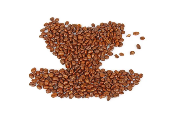 Coffee beans cup — Stock Photo, Image