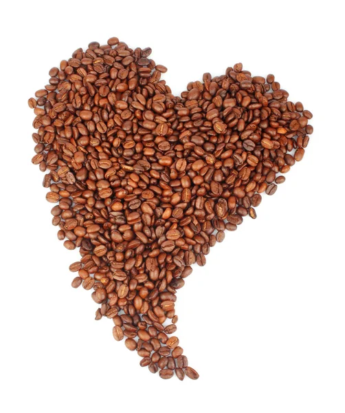 कॉफी बीन्स हृदय — स्टॉक फोटो, इमेज