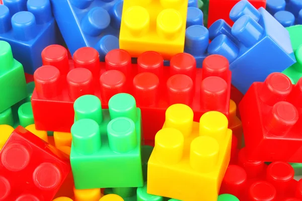 Plastic bricks background — Stock Photo, Image