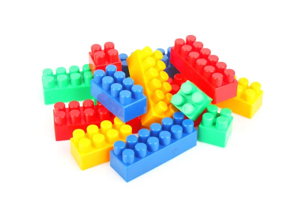 Caramizi de jucărie din plastic — Fotografie, imagine de stoc