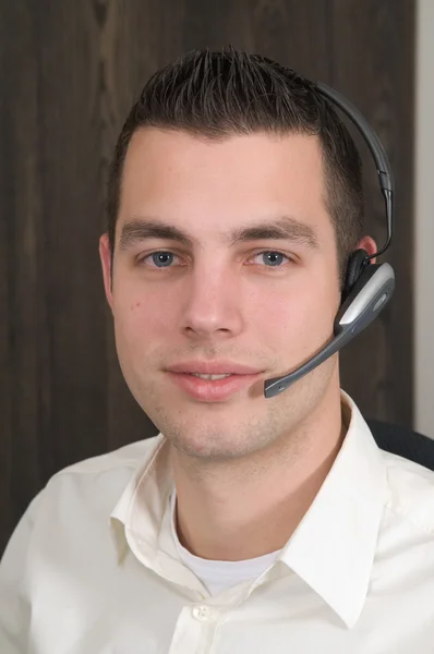 Male receptionist — Stock Photo, Image