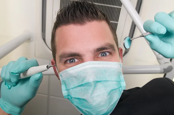 In the dentist's chair — Stock Photo, Image
