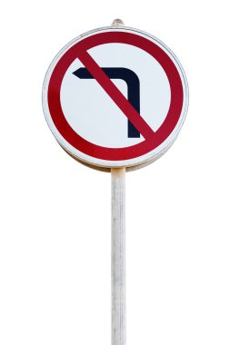 No Left Turn clipart