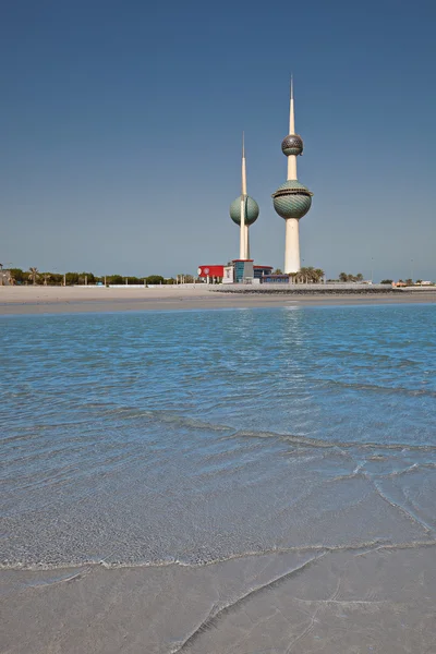 Kuwait Towers by the Coast — Stock Photo, Image