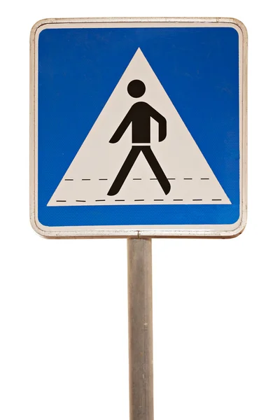 Pedestrian crossing sign isolated hi-res stock photography and