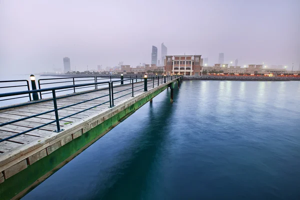 stock image Pier Leading to the City