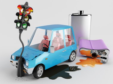 Cars and Alcohol clipart