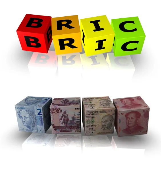 Stock image Bric acronym for Brazil, Russia, India, China