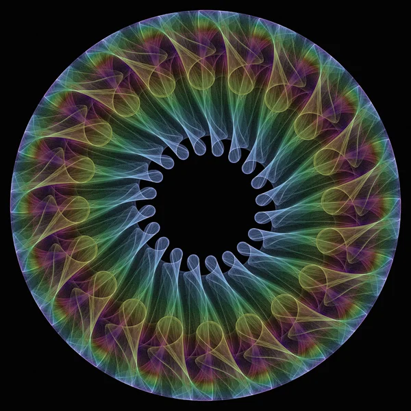 Icono fractal mandala — Foto de Stock