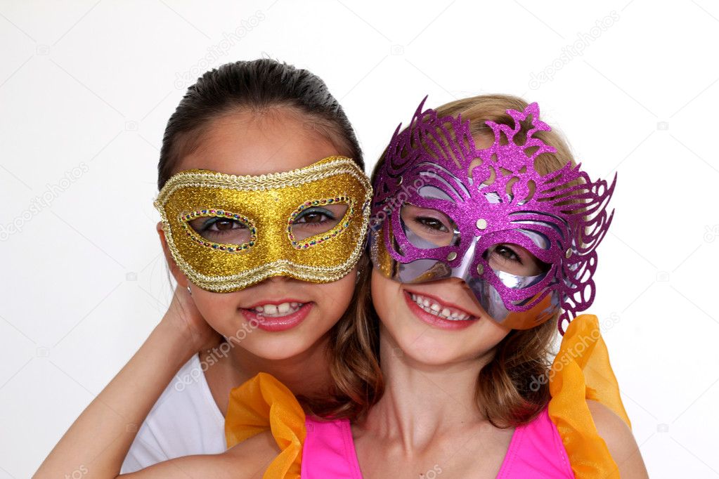 Girls with mask