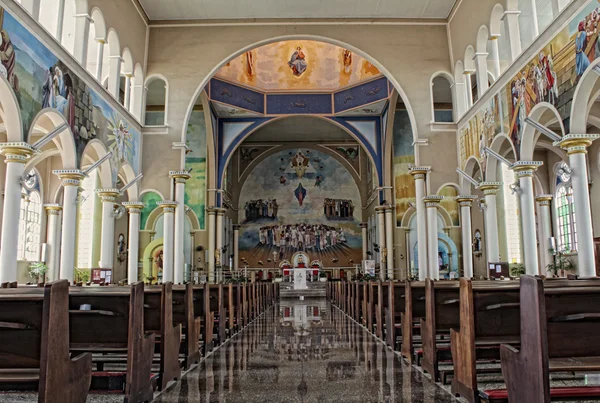 stock image Inside of a catholic cathedral