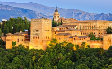 Alhambra palace, Granada, Spain clipart