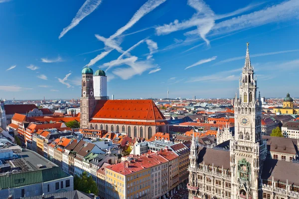 Letecký pohled na Mnichov — Stock fotografie