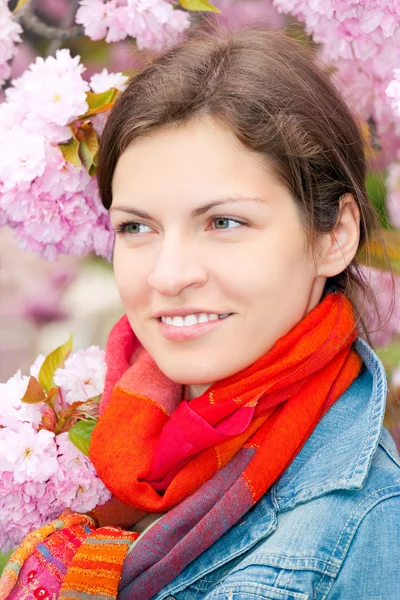 stock image Portrait of young beautiful woman