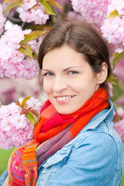 Stock image Portrait of young beautiful woman