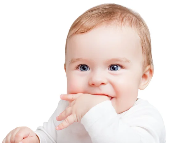 Porträtt av blå-eyed baby — Stockfoto