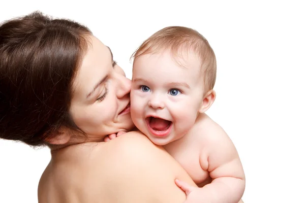 赤ちゃんを持つ幸せな母親 — ストック写真