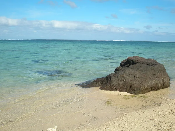 stock image Stone on a beautiful seashore