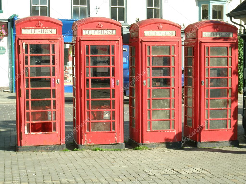 Telephone boxes Stock Photo by ©woodstock 8394855