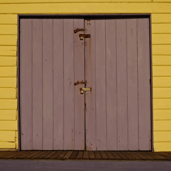 stock image Yellow and ferra doors